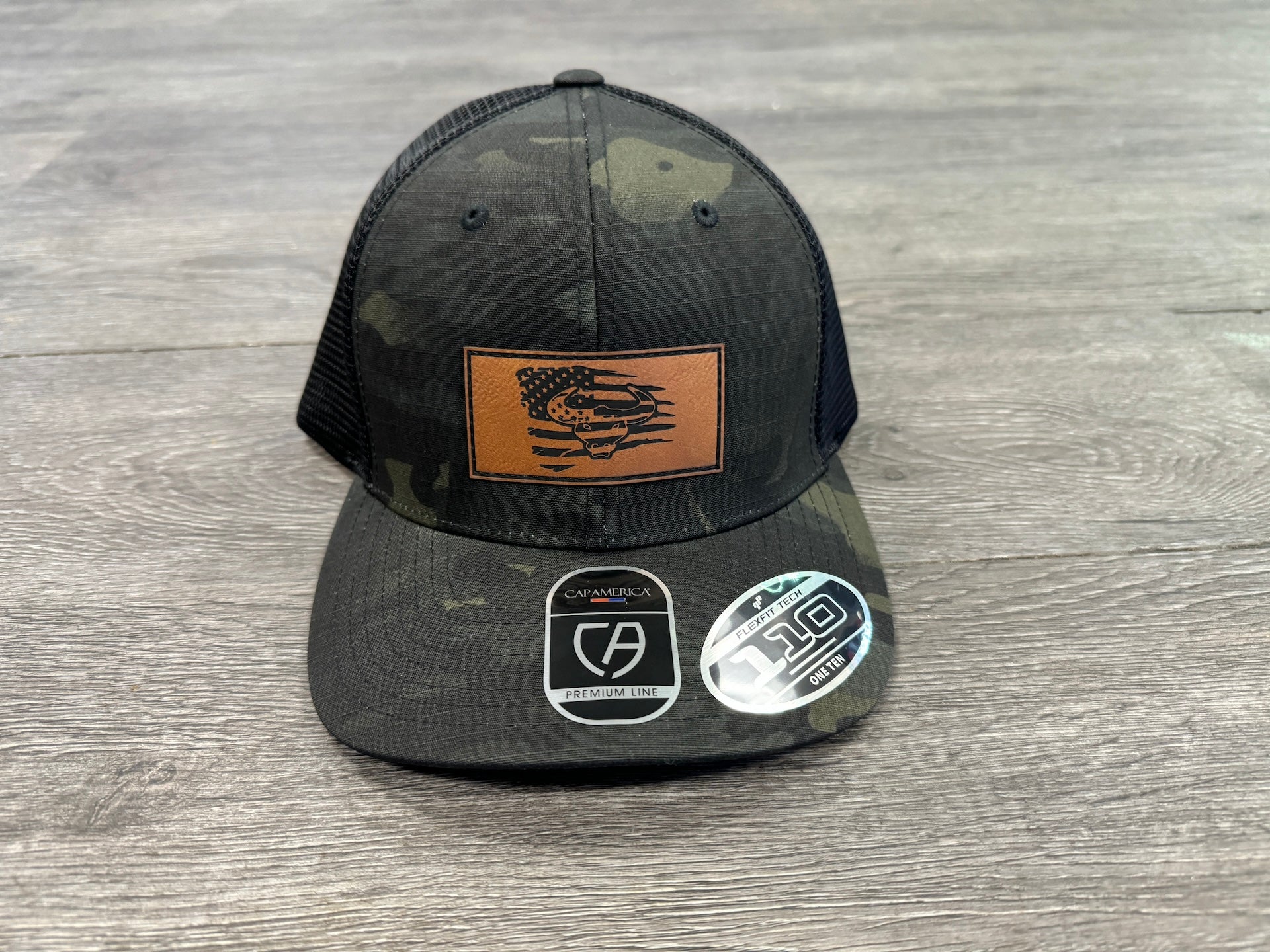 Addiction Black Multicam with Stitched Patch Hat