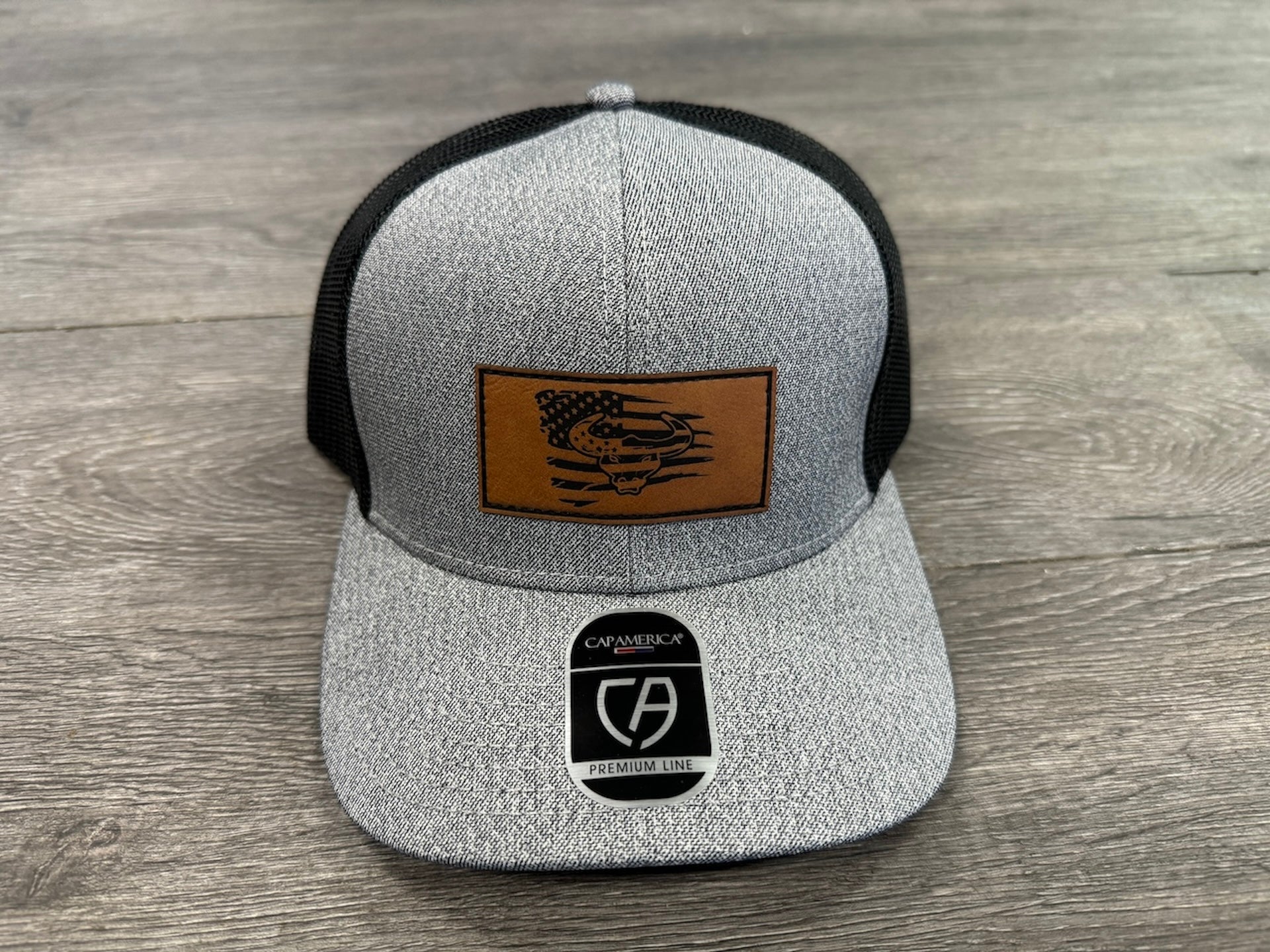 Addiction Gray/Black Stitched Patch Hat