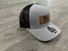 Load image into Gallery viewer, Addiction Gray/Black Stitched Patch Hat

