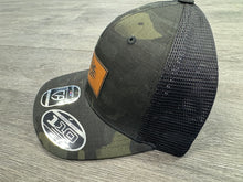Load image into Gallery viewer, Addiction Black Multicam with Stitched Patch Hat
